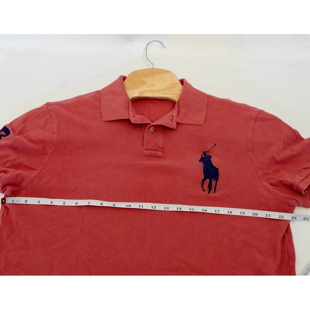 Polo Ralph Lauren‎ Slim Fit Mens XL Pink Large Horse Logo